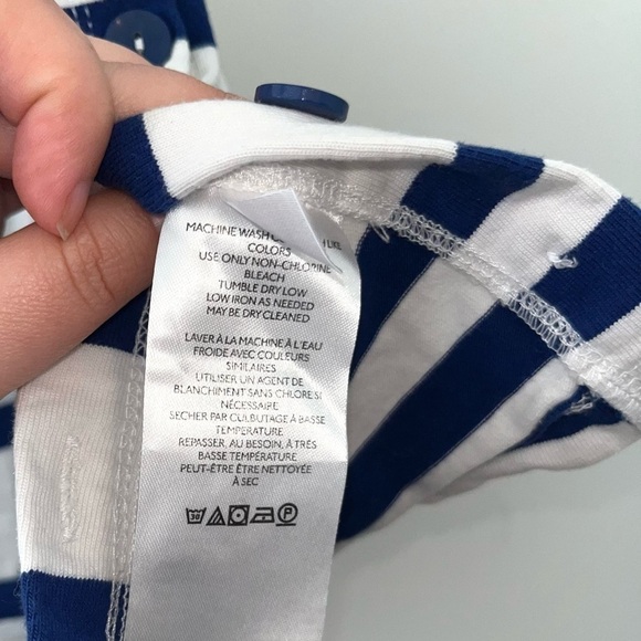 ANTHRO MAEVE Striped Sailor Cowl-Neck Sleeveless Knit White Blue Size Small - Picture 8 of 11